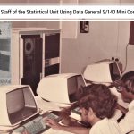staff of the statistical unit using data general s/140 mini computers